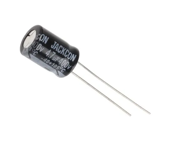 63-5024-27 RS PRO 4.7μF 400V dc Aluminium Electrolytic Capacitor, Through Hole 8 (Dia.) x 11mm +105°C 8mm 3.5mm 11mm 723-9700