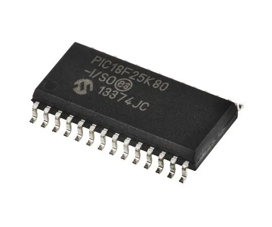 63-5163-07 Microchip PIC18F25K80-I/SO, 8bit PIC Microcontroller, 64MHz, 32 kB Flash, 28-Pin SOIC PIC18F25K80-I/SO