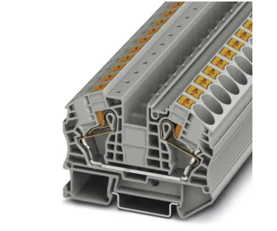 63-5097-93 Phoenix Contact, 32121 Clipline Series , 1 kV Feed Through Terminal Block, Push In Termination 3212138