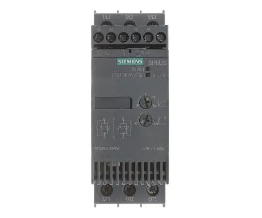 63-5050-12 Siemens 38 A Soft Starter 3RW30 Series, IP20, 18.5 kW 3RW3028-1BB04