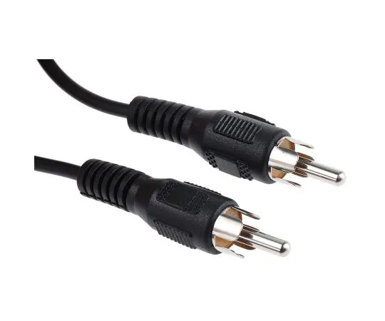 63-5047-54 RS PRO 10m RCA Cable Male RCA to Male RCA Black 742-4309
