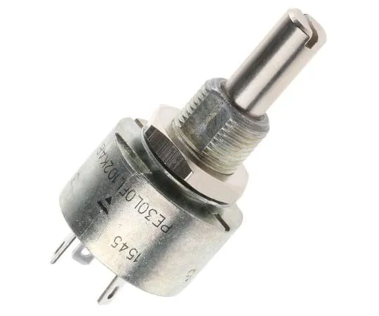 63-5105-75 Vishay 1 Gang Rotary Cermet Potentiometer with a 6 mm Dia. Shaft, 1kΩ, ±10%, 3W, Linear PE30L0FL102KAB PE30L0FL102KAB