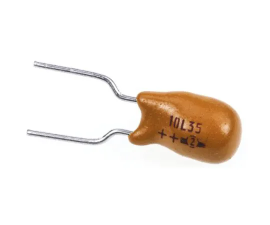 63-4959-44 Vishay Tantalum Capacitor 10μF 35V dc MnO2 Solid ±20% Tolerance 489D Series 489D106X0035F6VE3