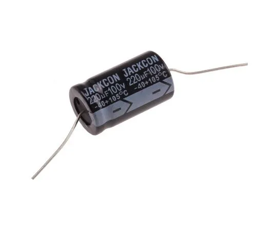 63-4990-23 RS PRO 220μF 100V dc Aluminium Electrolytic Capacitor, Through Hole 16 (Dia.) x 28mm +105°C 16mm 28mm 707-6584