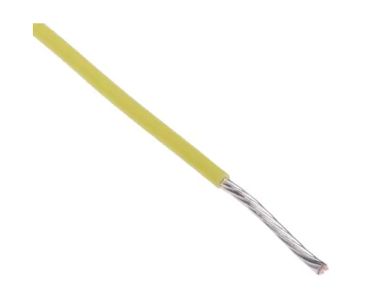 63-5141-91 RS PRO PTFE Equipment Wire 0.22 mm² CSA, Yellow 25m Reel 841-7346