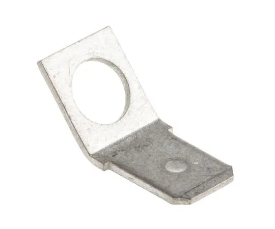 63-5014-22 TE Connectivity FASTON .250 Series , 45° Mount Angle Stud Mount Tab Terminal, 6.35 x 0.81mm Tin Plated 61365-1