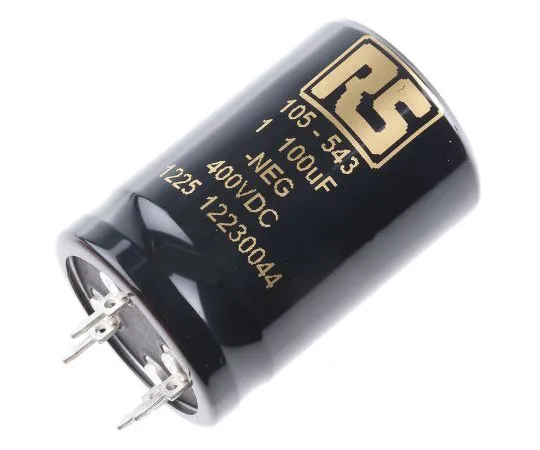 63-6547-09 KEMET 100μF 400V dc Aluminium Electrolytic Capacitor, Through Hole 30 x 45mm +85°C 30mm 45mm ALP20A101BB400