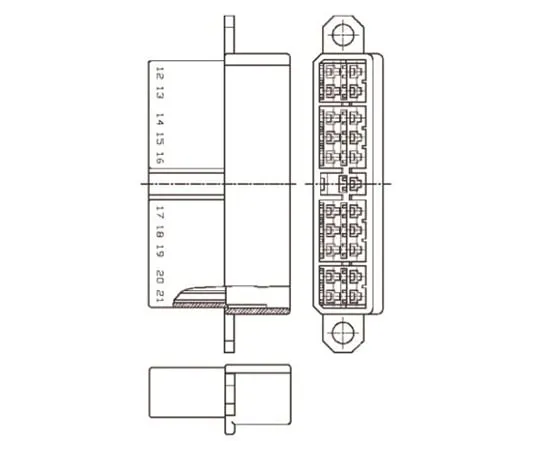 63-5001-19 TE Connectivity Multi-Interlock Mark II Female Connector Housing, 17 Way, 2 Row 172516-1