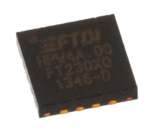 63-5065-88 FTDI Chip, QFN UART Interface RS232, RS422, RS485, SIE, UART 3MBd, 5 V, 16-Pin FT230XQ-R FT230XQ-R