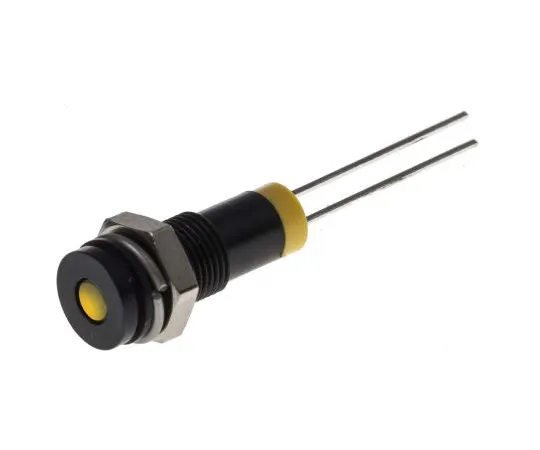 63-4977-64 RS PRO Yellow Indicator, 2 V dc, 6mm Mounting Hole Size, Lead Pins Termination, IP67 700-1606