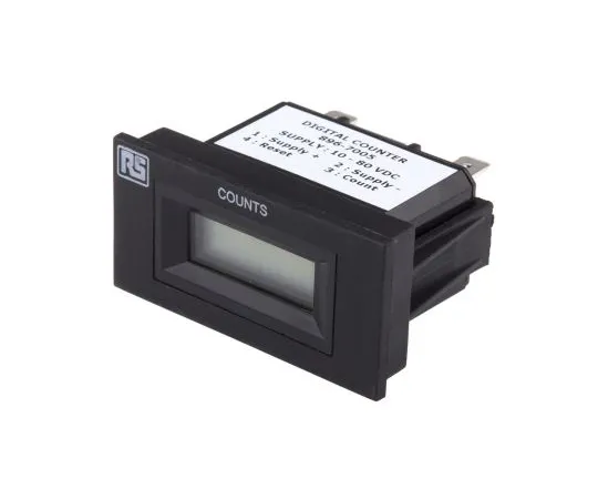 63-5165-78 RS Pro 6 Digit, LCD, Digital Counter, 30Hz, 10 → 80 V dc 896-7005