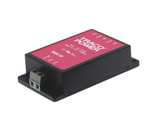 63-5143-29 TRACOPOWER TMDC 60 60W Isolated DC-DC Converter Chassis Mount, Voltage in 9 → 36 V dc, Voltage out 12V dc TMDC 60-2412