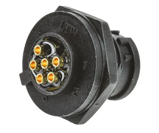 63-5124-73 Amphenol BD Series Panel Mount Connector, 6 contacts Plug BD-06PMMS-LC7001