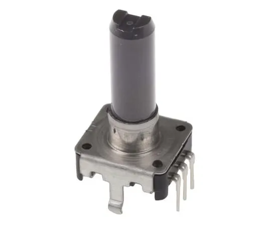 63-5030-16 Alps Alpine 24 Pulse Incremental Mechanical Rotary Encoder with a 6 mm Flat Shaft (Not Indexed), Through Hole EC12E24204A9