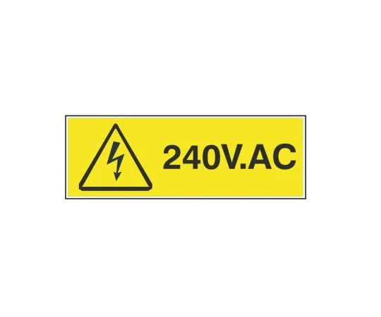63-5091-61 RS PRO Electricity Danger Label (English), Black/Yellow Self-Adhesive Vinyl 776-0936
