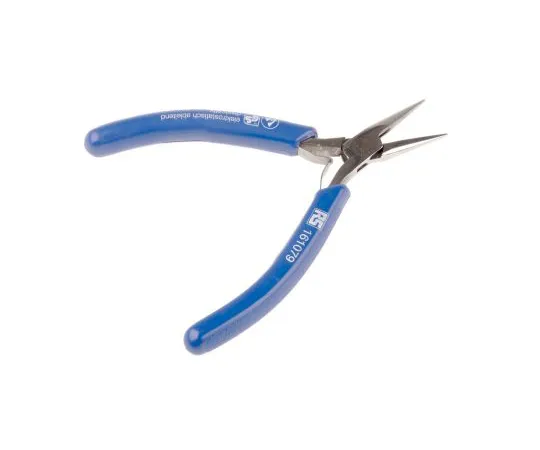 63-6564-93 RS PRO Steel Pliers Long Nose Pliers, 120 mm Overall Length 161-079