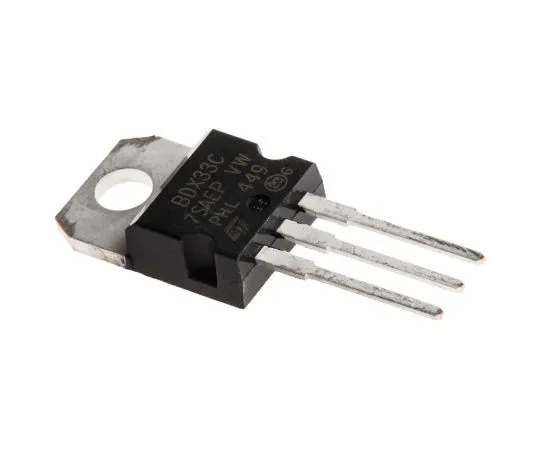 63-5004-74 STMicroelectronics BDX33C NPN Darlington Pair, 10 A 100 V HFE:750, 3-Pin TO-220 BDX33C