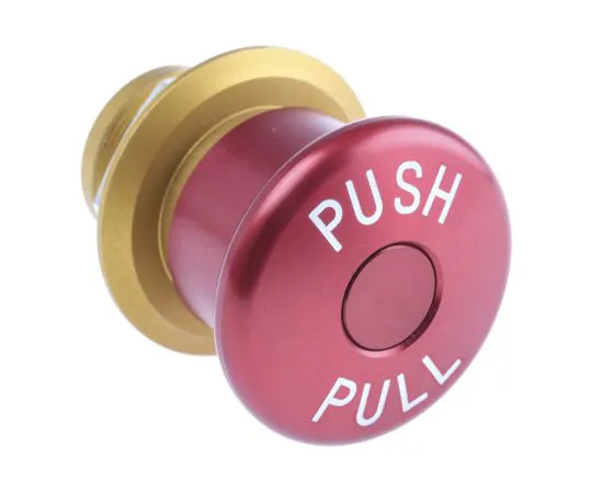 63-5080-01 Apem, Red, Pull to Reset 34mm Mushroom Head Emergency Button ES1S41653001