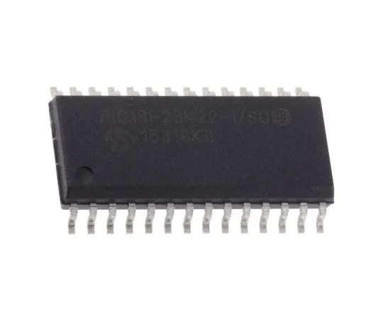 63-5113-10 Microchip PIC18F23K22-I/SO, 8bit PIC Microcontroller, 16MHz, 8.192 kB Flash, 28-Pin SOIC PIC18F23K22-I/SO