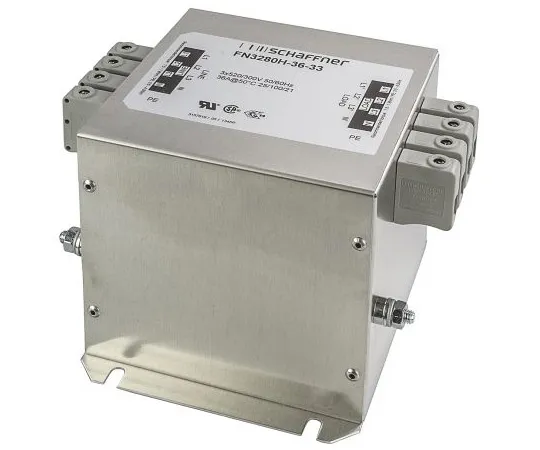 63-4992-90 Schaffner FN 3280 Series 36A 300 V ac 60Hz Flange Mount RFI Filter, with Screw Terminals FN3280H-36-33
