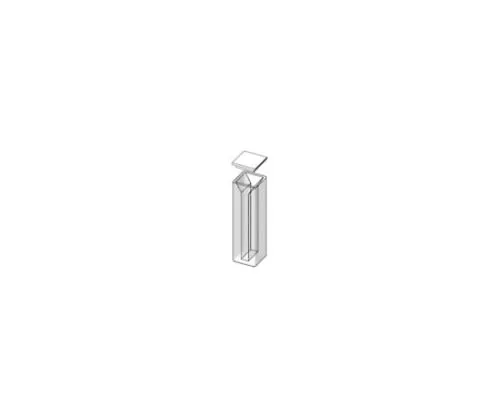 61-7001-50 Semi-Micro Cuvette Optical Glass (Clear) with Teflon Cover Optical Path Length 5mm 0.70mL 162-0268