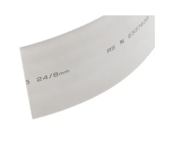 63-4979-44 RS White No Heat Shrink Tubing 24mm Sleeve Dia. x 3m Length 3:1 Ratio 700-4573