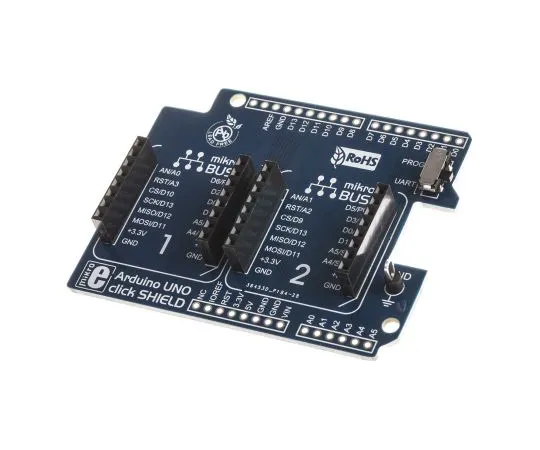 63-5135-56 MikroElektronika mikroBUS Bluetooth, Colour Sensing, GPS, GSM, Proximity, Thunder Detection, Wi-Fi, ZigBee Shield MIKROE-1581