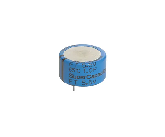 63-5104-32 KEMET 0.1F Supercapacitor EDLC -20 → +80% Tolerance Supercap FT Series 5.5V dc Through Hole FTW0H104ZF