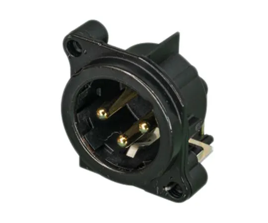 63-5174-18 Neutrik 3 Way PCB Mount XLR Connectors, Male, Gold Plated Contacts,