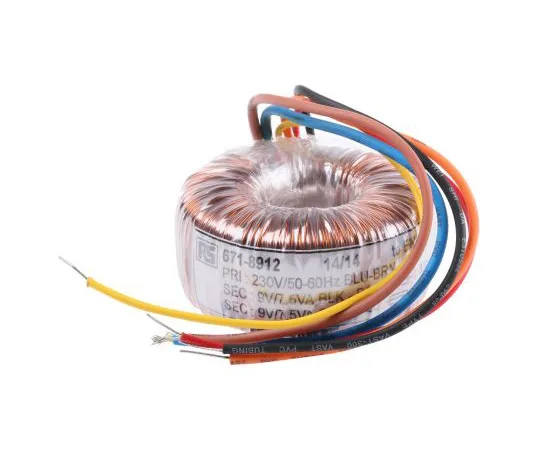 63-4937-23 2 Output Toroidal Transformer, 15VA, 2 x 9V ac 671-8912