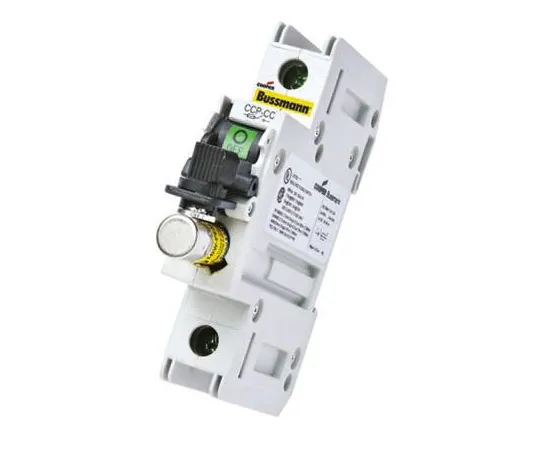 63-4985-68 Cooper Bussmann 30A Rail Mount F*** Holder With Indicator for 10 x 38mm F***, 600V ac CCP-2-30CC