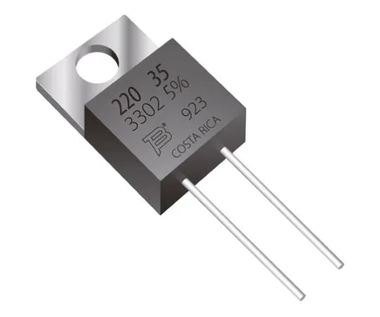 63-5110-87 Bourns 5Ω 35W Thick Film Resistor ±5% ±100ppm/°C PWR220T-35-5R00J