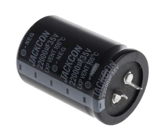 63-4987-75 RS PRO 6800μF 35V dc Aluminium Electrolytic Capacitor, Through Hole 22 (Dia.) x 40mm +105°C 22mm 10mm 40mm 706-3459