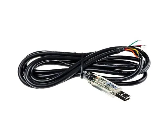 63-4963-39 FTDI Chip 1.8m Male USB to Wire Ended Black Interface Converter Cable USB-RS232-WE-1800-BT 5.0