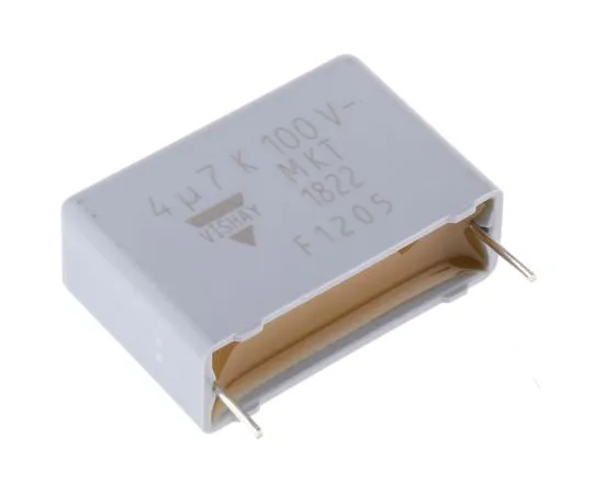 63-6550-26 Vishay 4.7μF Polyester Capacitor PET 63 V ac, 100 V dc ±10% MKT 1822 Series Through Hole MKT1822547015