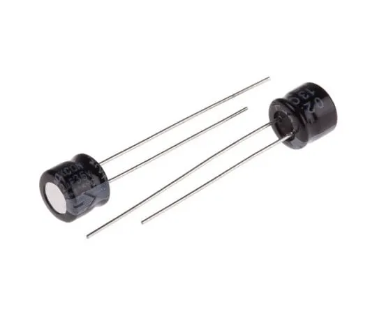 63-4987-31 RS PRO 22μF 35V dc Aluminium Electrolytic Capacitor, Through Hole 6 (Dia.) x 5mm +105°C 6mm 2.5mm 5mm 706-0497