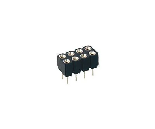63-4983-47 Preci-Dip 2.54mm Pitch 8 Way 2 Row Straight PCB Socket, Through Hole, Solder Termination 410-87-208-01-640101