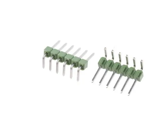 63-4950-25 TE Connectivity AMPMODU MOD II, 6 Way, 1 Row, Right Angle Pin Header 826947-6