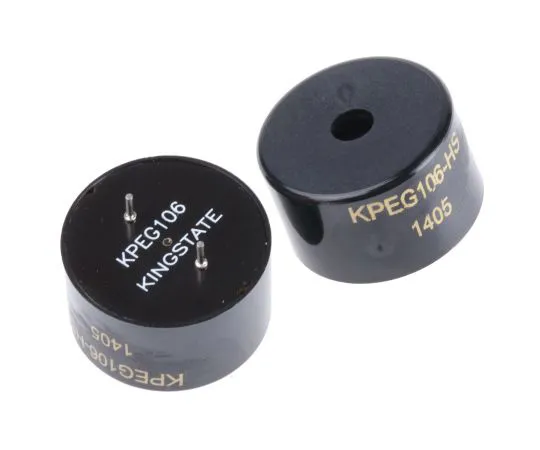 63-5058-85 RS PRO Maximum of 30 V ac 88dB Through Hole Square Wave External Piezo Buzzer, Maximum of 2400 Hz 754-1987