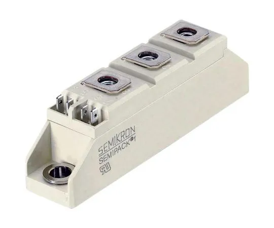 63-5172-17 Semikron, SKKT 106/16 E, Dual Thyristor Module, SCR, 106A 1600V, 7-Pin A 46 SKKT 106/16 E