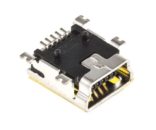 63-4939-84 ASSMANN WSW, SMT Mount Type B Mini USB Connector, Receptacle A-USB B-M5-SMD-C