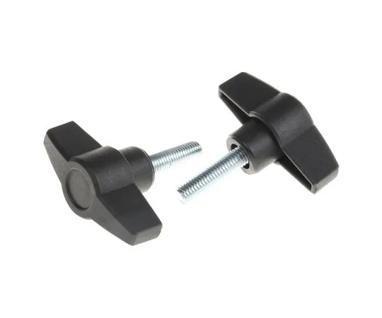 63-6567-74 RS PRO Black Wing Clamping Knob, M8 169-323