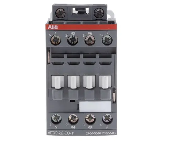 63-5079-78 ABB 4 Pole Contactor, 25 A, 24 V ac/dc Coil, AF Range, 2NO/2NC, 4 kW AF09-22-00-11