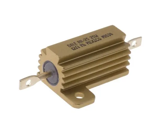 63-4957-42 Vishay RH025 Series Aluminium Ho***d Axial Wire Wound Panel Mount Resistor, 12Ω ±1% 25W RH02512R00FE02