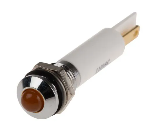 63-5144-98 RS PRO Orange Indicator, 110 V ac, 8mm Mounting Hole Size, Solder Lug Termination, IP67 846-2718