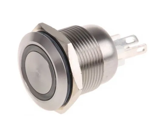 63-4992-76 Bulgin Single Pole Single Throw (SPST) Momentary White LED Push Button Switch, IP66, 19.2 (Dia.)mm, Panel Mount, 8888, MPI002/28/WH