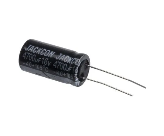 63-4998-02 RS PRO 4700μF 16V dc Aluminium Electrolytic Capacitor, Through Hole 13 (Dia.) x 26mm +105°C 13mm 5mm 26mm 711-1025