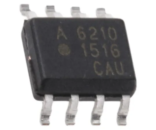 63-4973-61 Broadcom, ACSL-6210-00RE DC Input Logic Gate Output Dual Optocoupler, Surface Mount, 8-Pin SOIC ACSL-6210-00RE