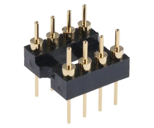 63-4940-54 ASSMANN WSW Straight Through Hole Mount 2.54mm Pitch IC Socket Adapter, 8 Pin Male DIP to 8 Pin Male DIP AR 08-ST/T
