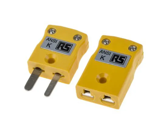 63-5163-40 RS PRO ANSI Miniature In-Line Plug & Socket Connectors for *** with Type K Thermocouple Type K, Miniature 891-9016
